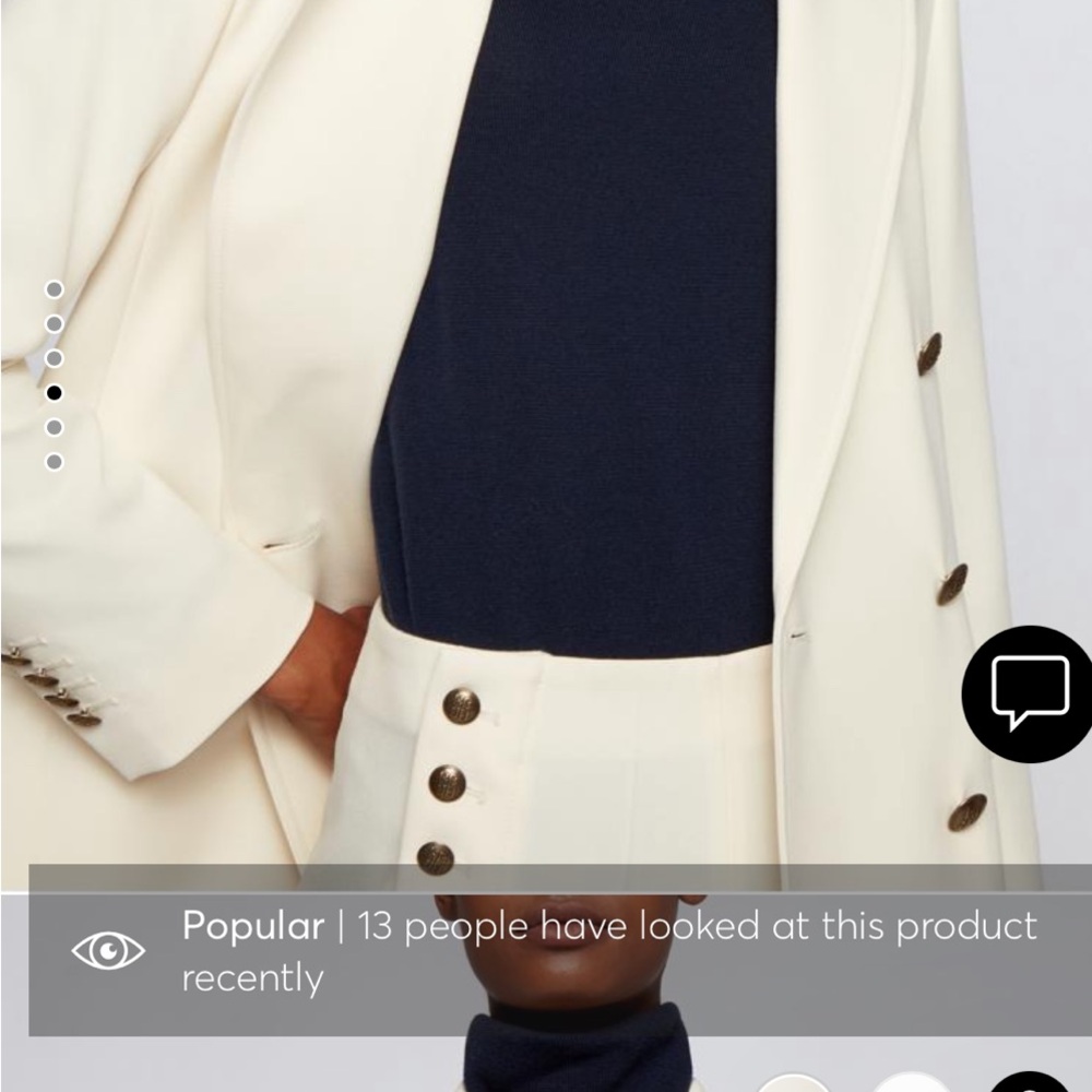 Hugo Boss Double-Breasted Relaxed-Fit Jacket